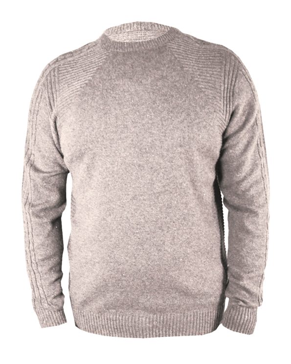 muzhki pulover svetlo siv