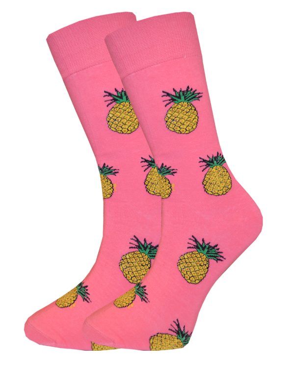men happy socks ananas pink